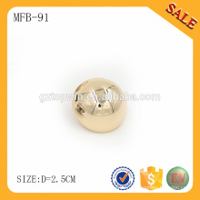 MFB91 bouton de dôme métallique personnalisé en alliage pour jeans